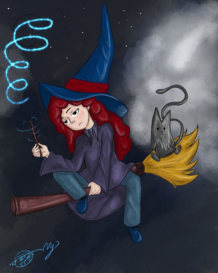 Witch drawing