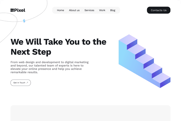 Pixel | Landing page