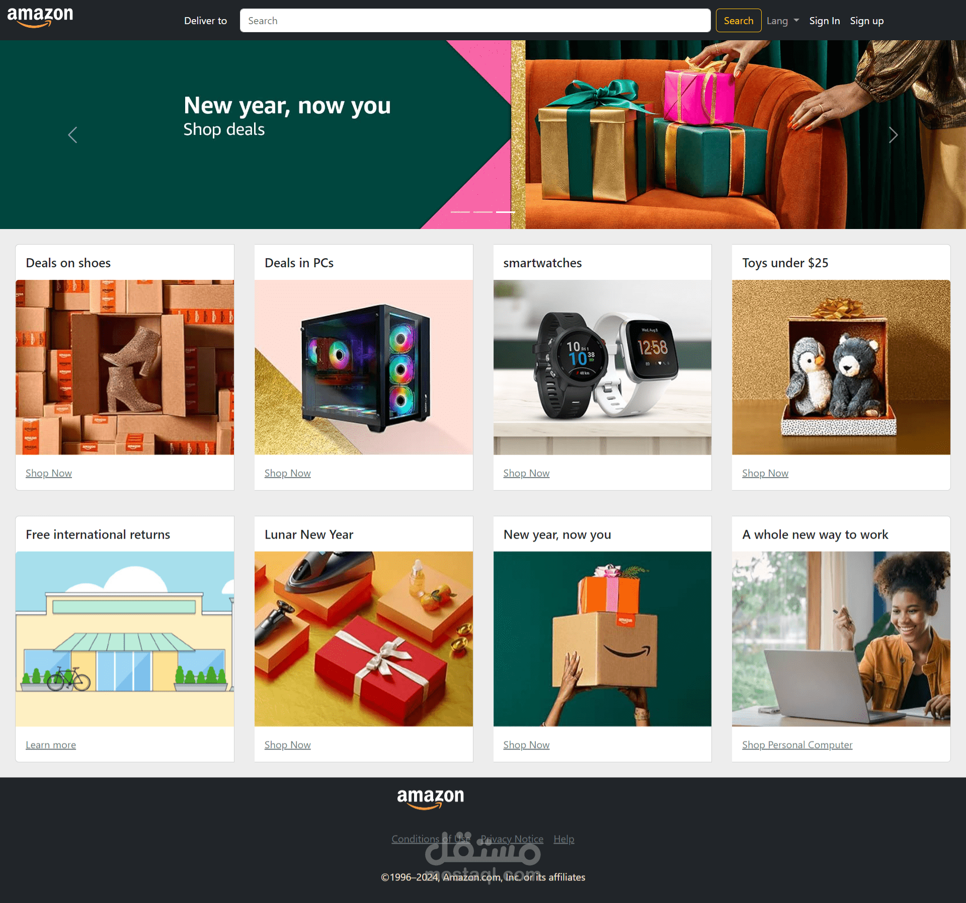 Amazon Home Page