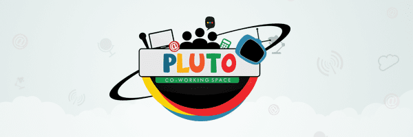 Pluto - Co working Space Logo