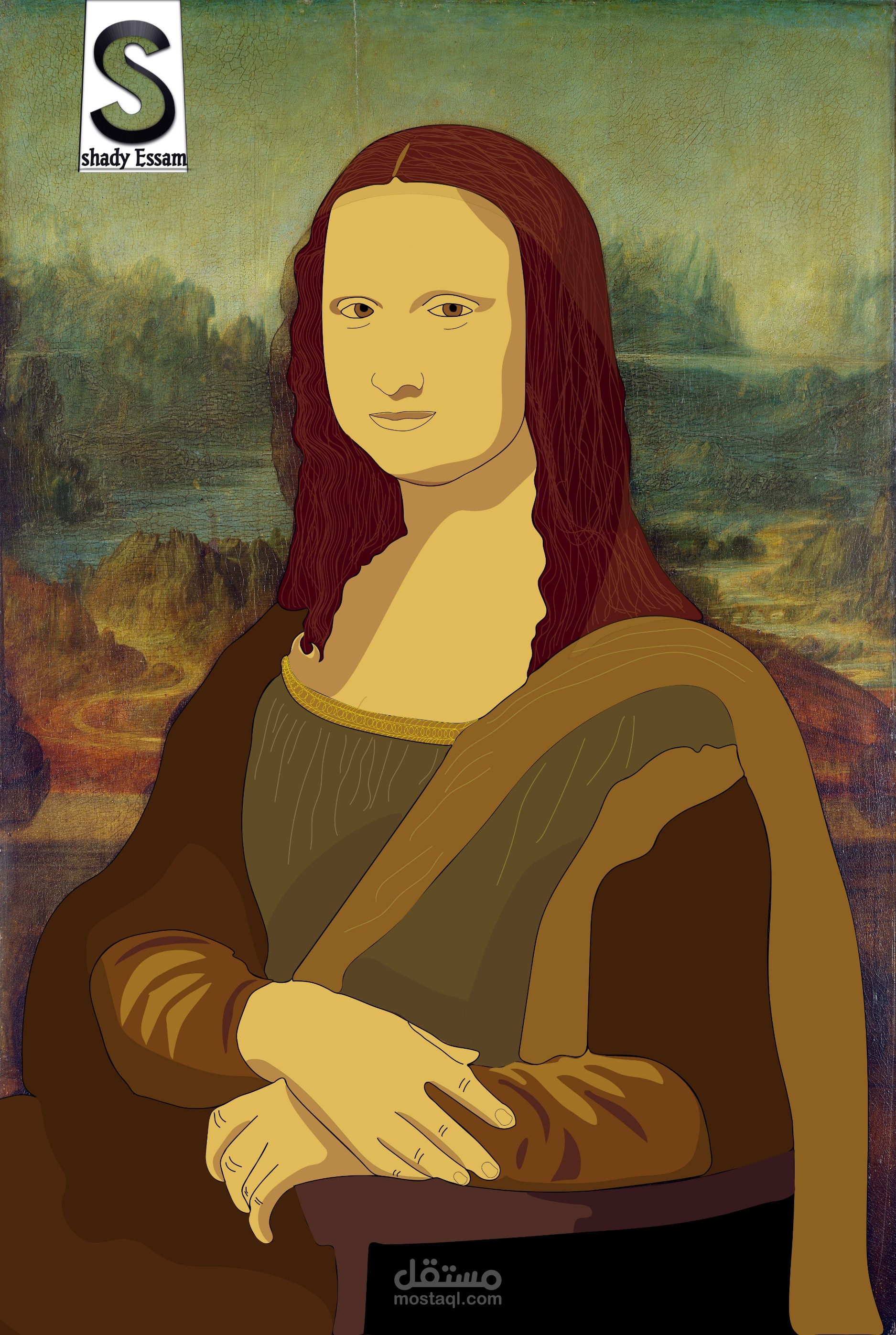 رسمة بعنوان Mona lisa