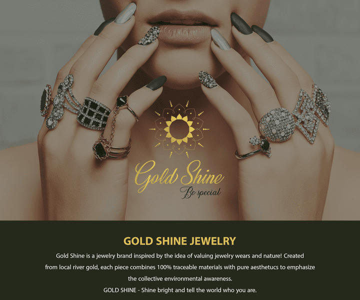 Gold shine Jewelry branding