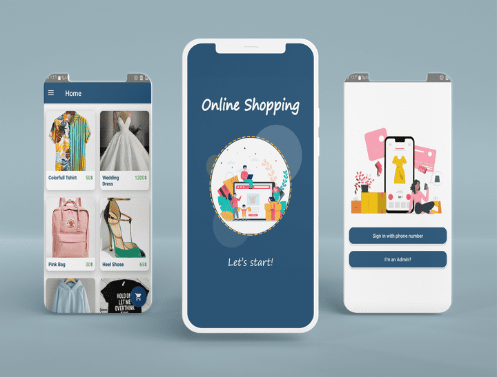 تطبيق متجر الكتروني Online shop app