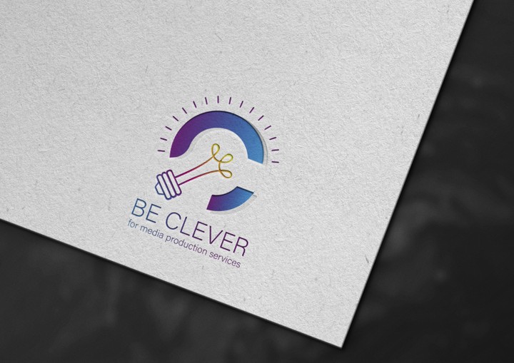 شعار beclever لخدمات الانتاج الإعلامي