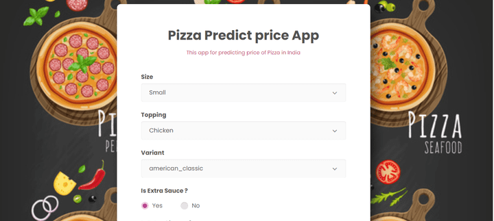 pizza predict price | التنبؤ باسعار البيزا باستخدام ماشين ليرنينج | ML | machine learning
