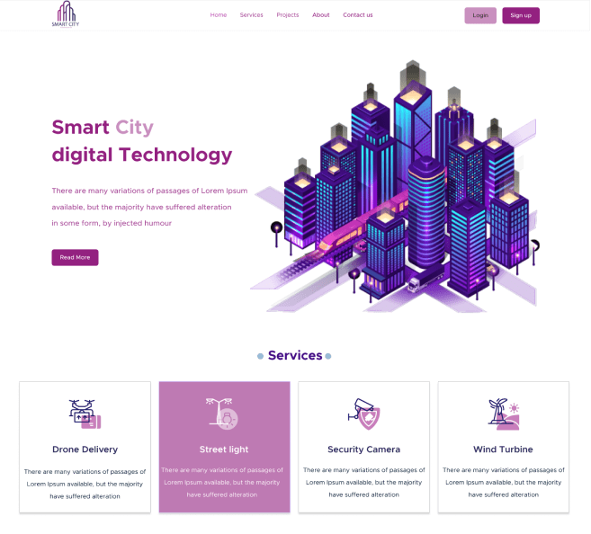 Smart City UI/UX Design 3