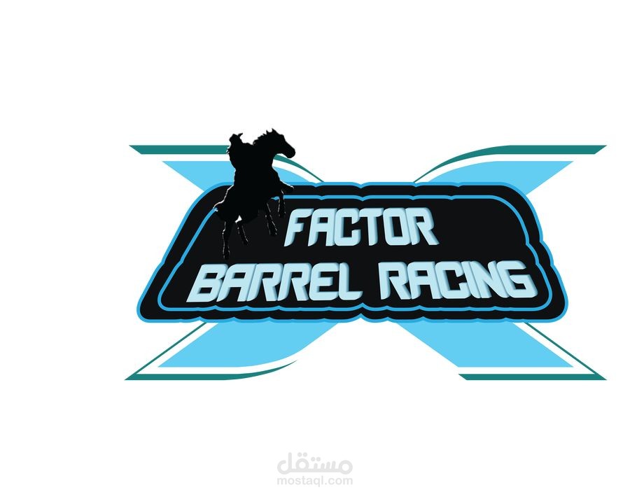 تصميم شعار factor barrel racing