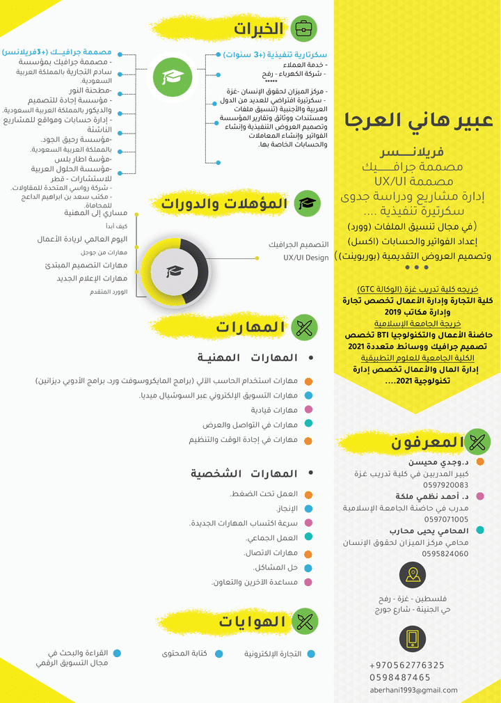 تصميم سيرة ذاتية cv