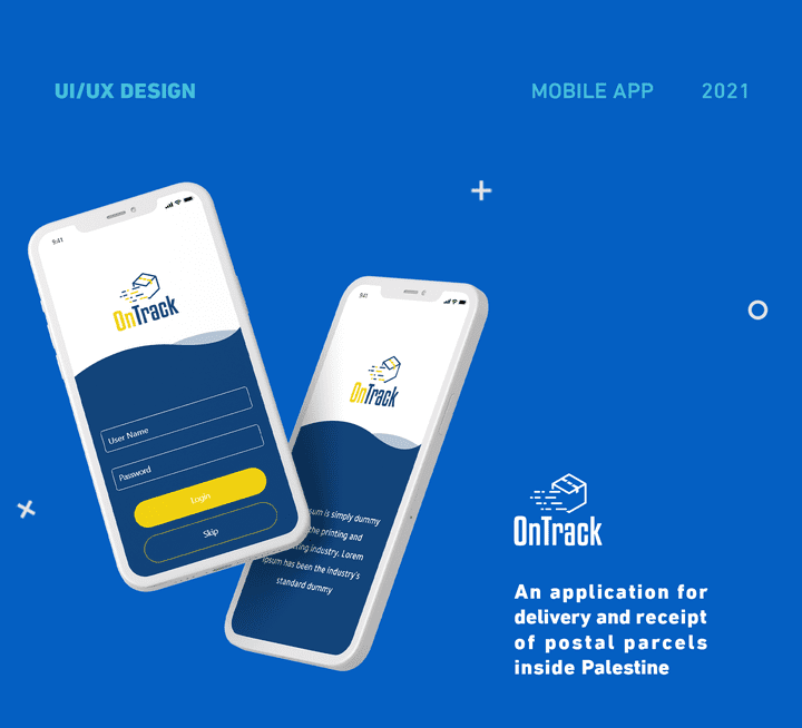 UX UI DESIGN | Mobile App Services "on-traek"