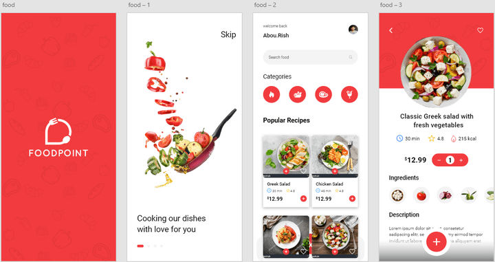 Food App Design