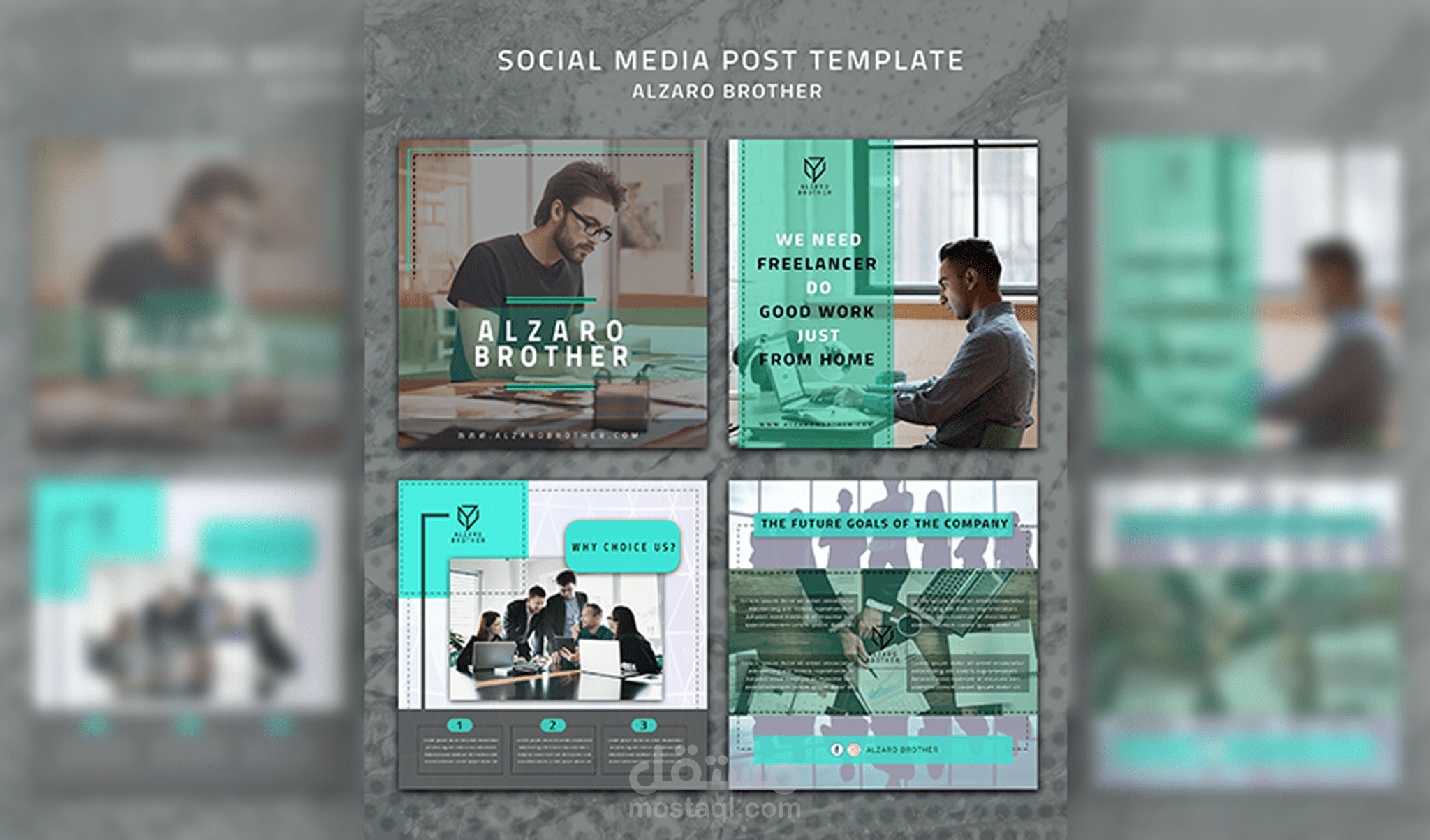 تصميم بوستر سوشيال ميديا احترافي poster social media