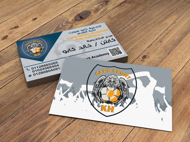 BUSSNESS CARD FOR FOOTBALL ACADEMY