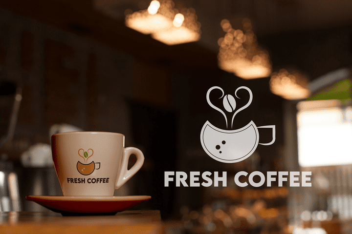 Fresh coffee logo