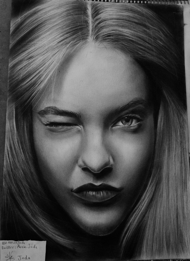 portrait of the model  Barbara Palvin