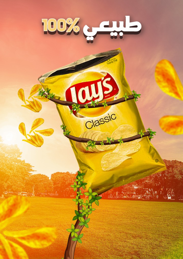 poster for lay,s chips