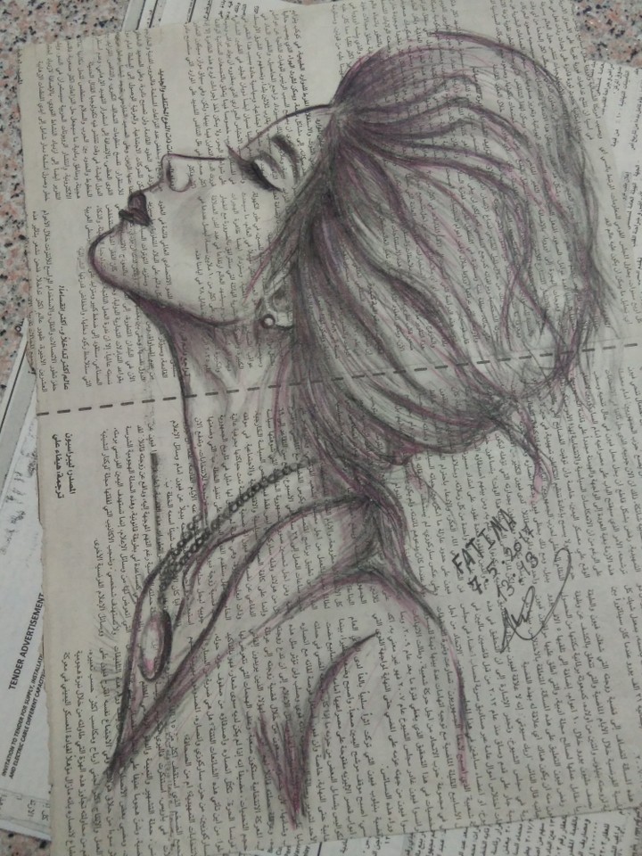 Newspaper art