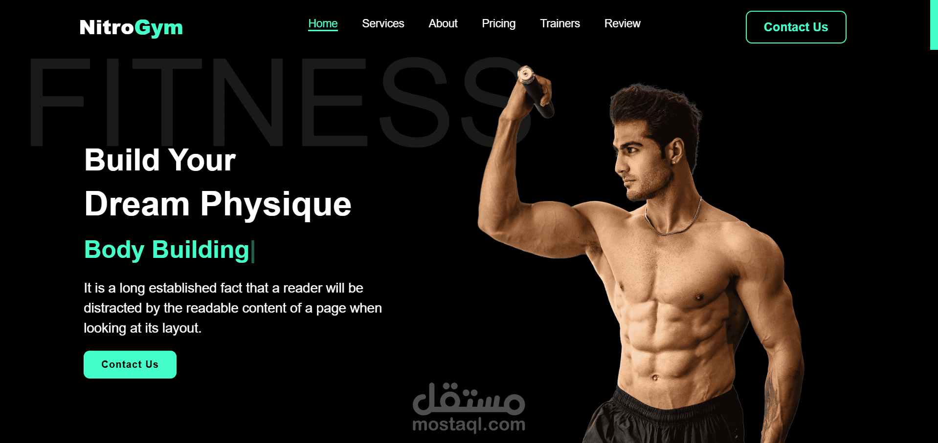 Gym Web Site And Admin Dashboard