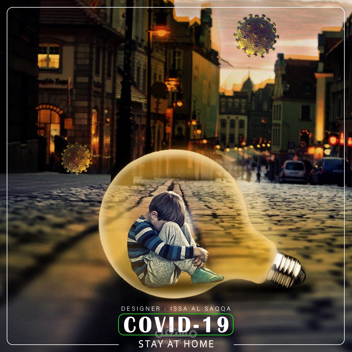 تصميم فيروس كورونا COVID -19