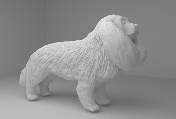 dog model for 3d printing