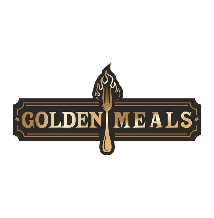 تصميم شعار مطعم Golden Meals