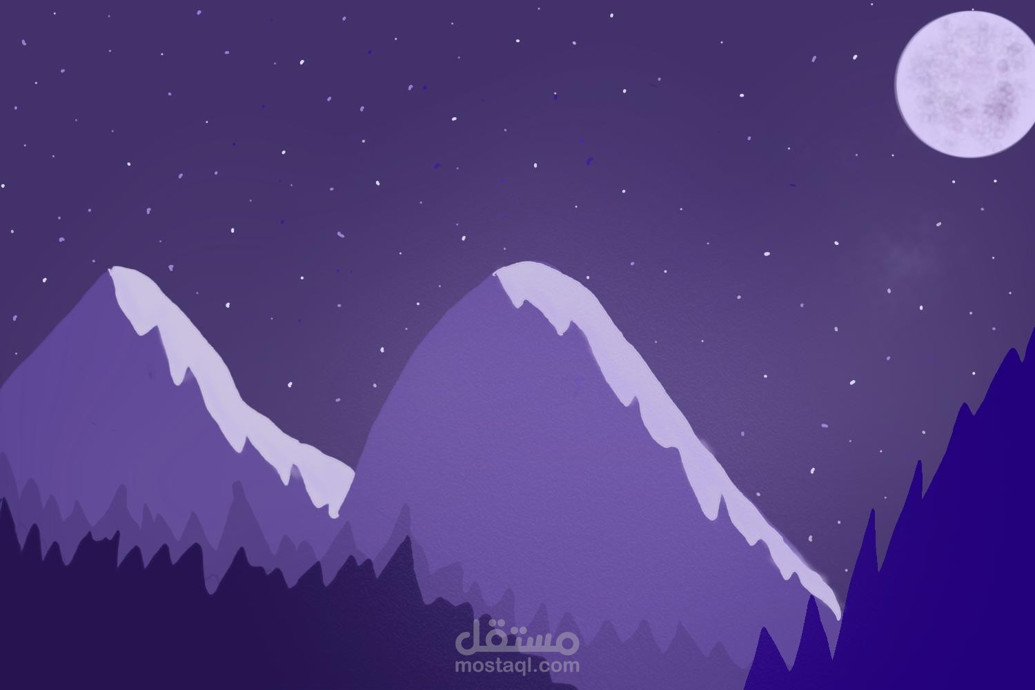 purple mountains