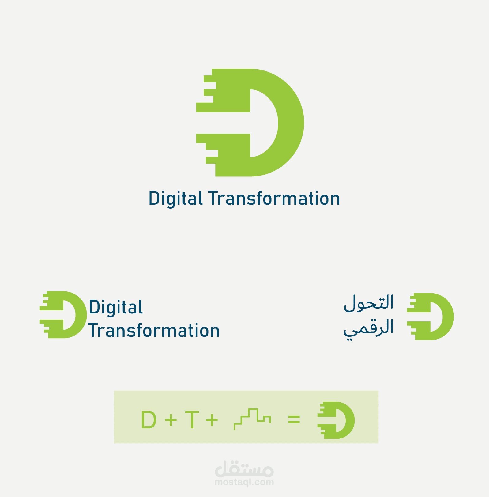 شعار 'digital transformation'