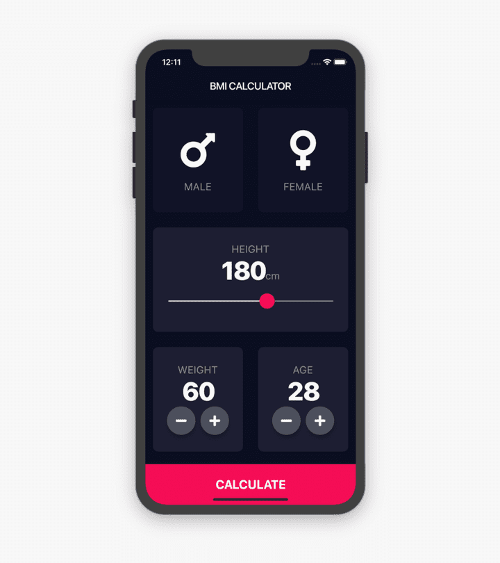 [BMI Calculator app ]