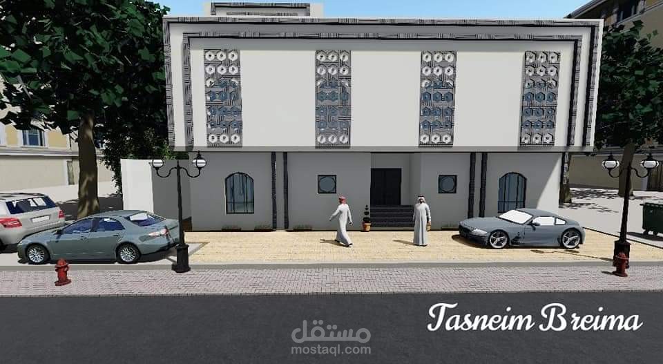 exterior design for a residential building in #Jeddah