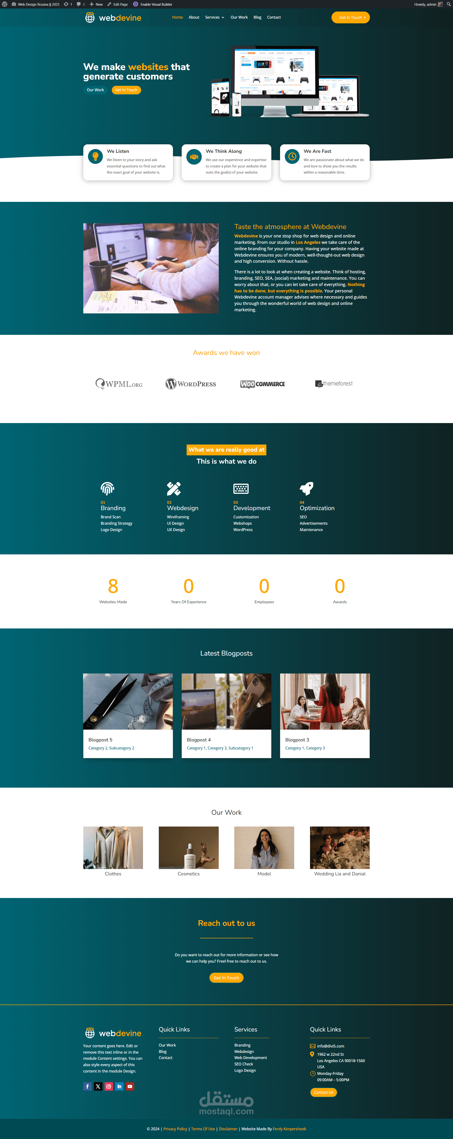 WordPress site