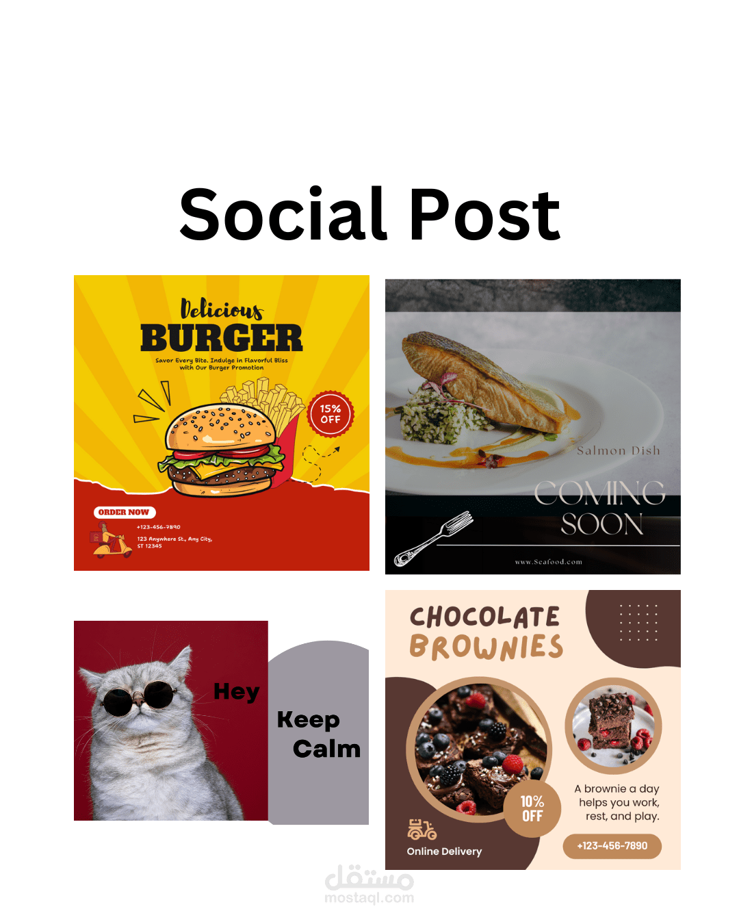 Social Media Post سوشيال ميديا