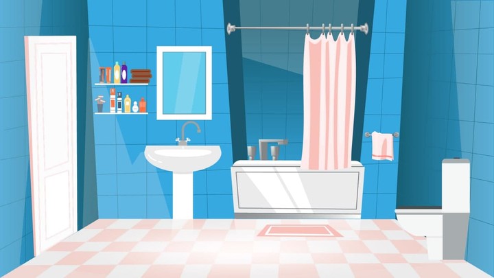 flat bathroom