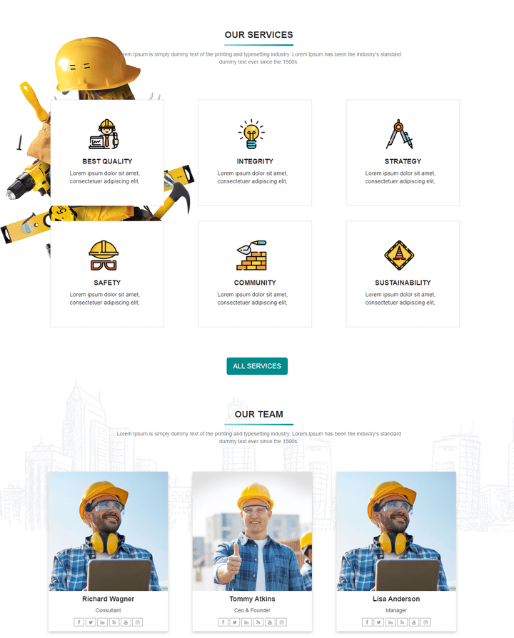 Engineering company website