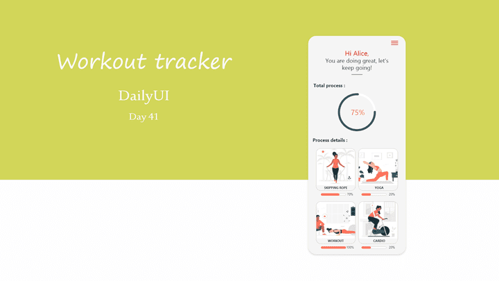 Workout tracker