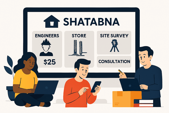 ️ منصة Shatabna – بيئة رقمية متكاملة للمهندسين والخدمات الإنشائية