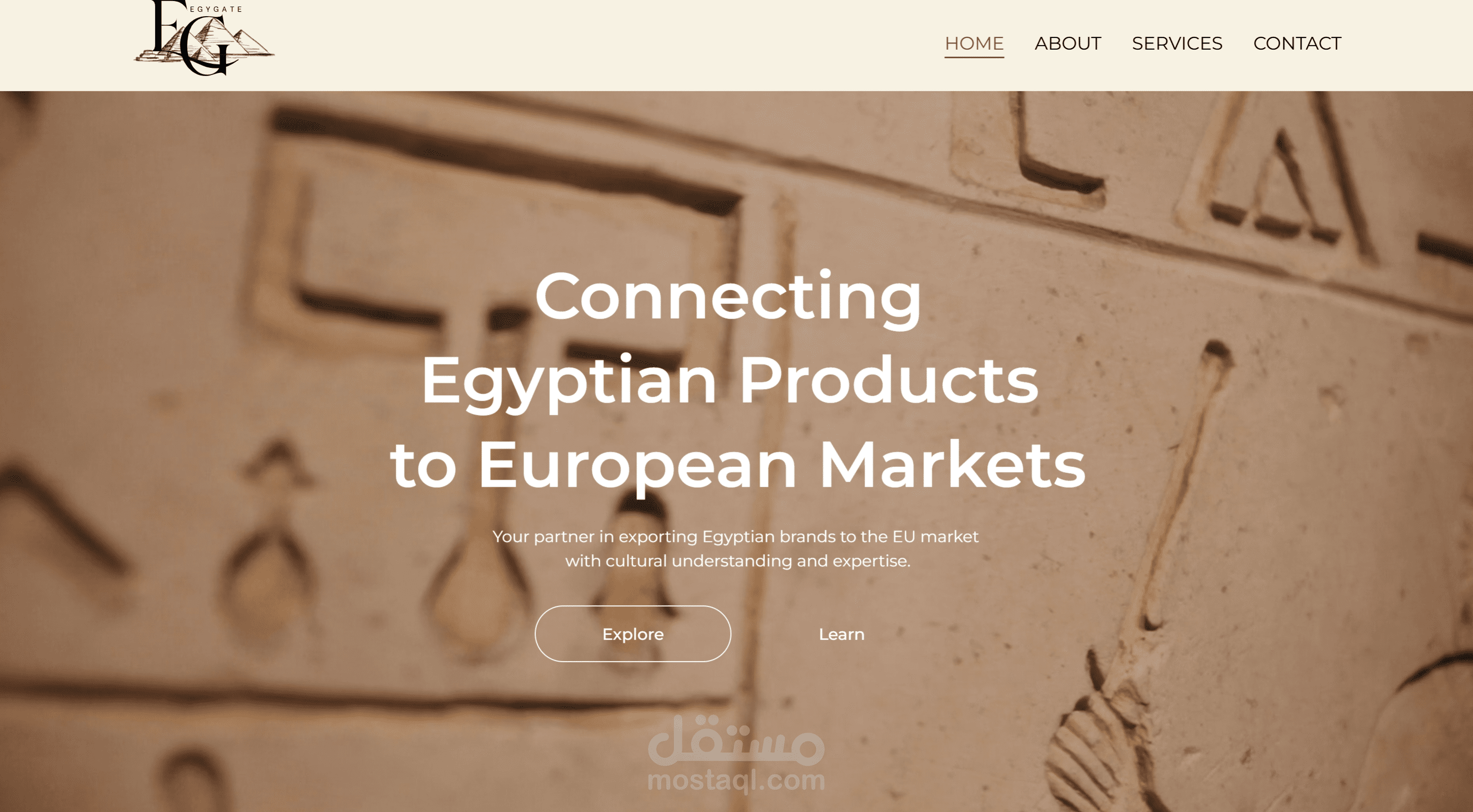 صفحة هبوط لشركة ناشئة