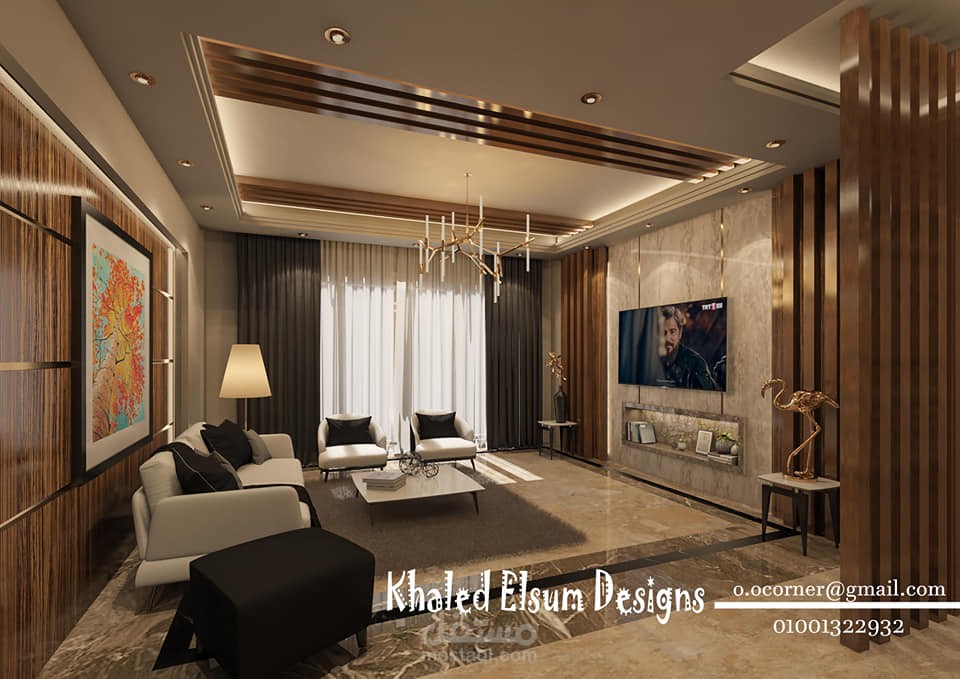 تصميم 3d لغرفة معيشة