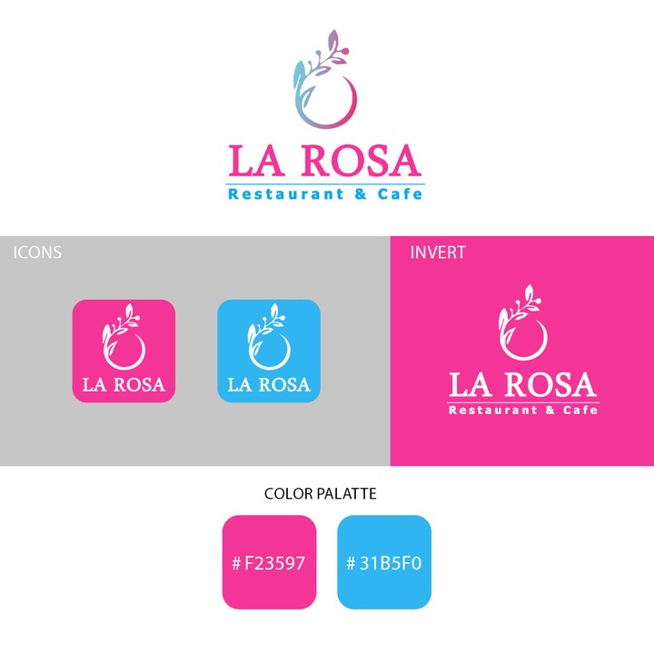 LA ROSA Restaurant & Cafe Logo