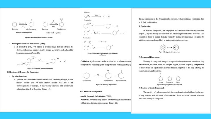 كتابة ملف كيمياء عضوية على الوورد بالانجليزية مع التنسيق