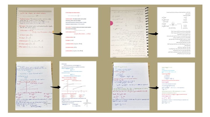 تفريغ أوراق مكتوبة بخط اليد إلى وورد