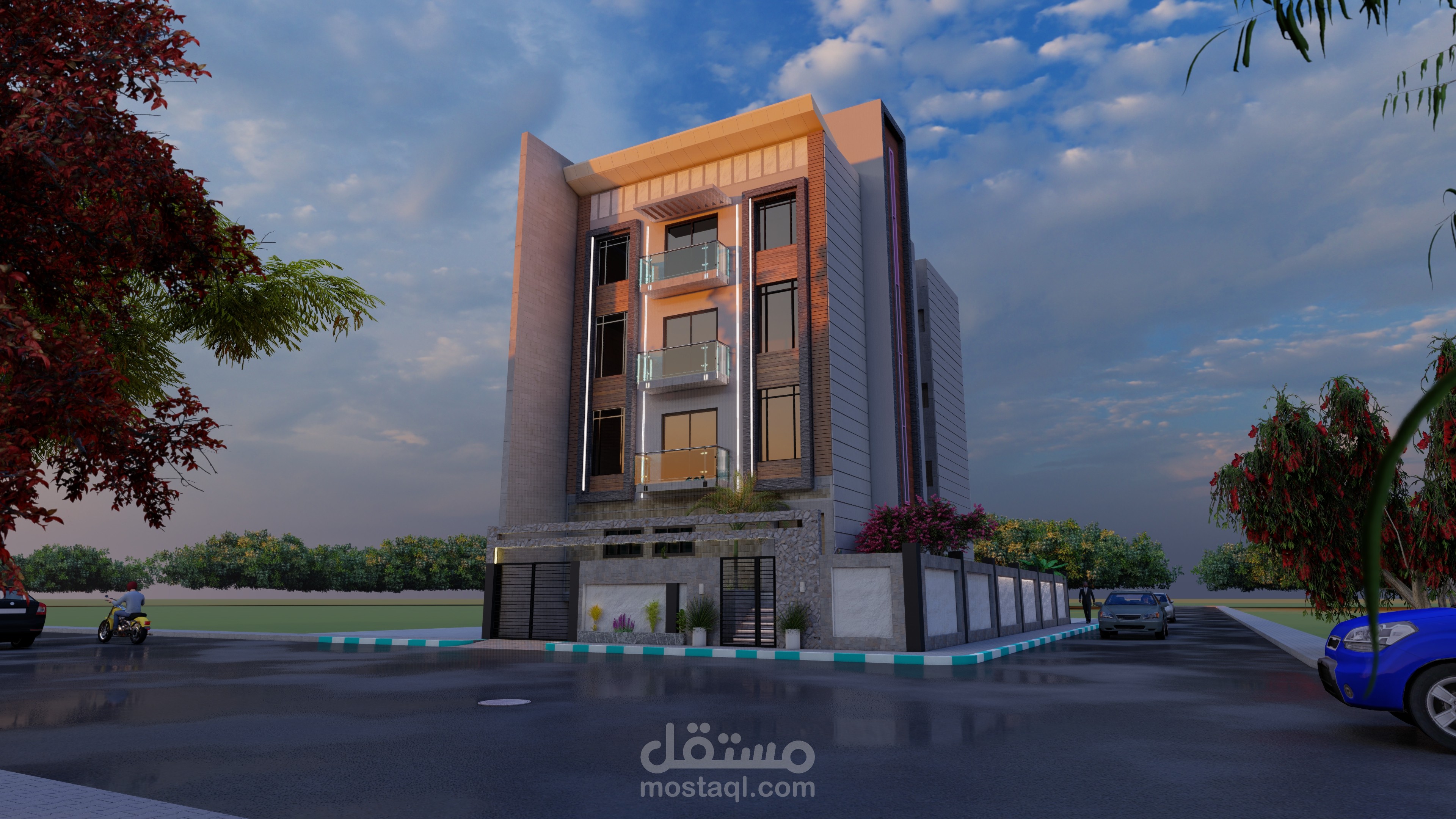 تصميم واجهة مودرن