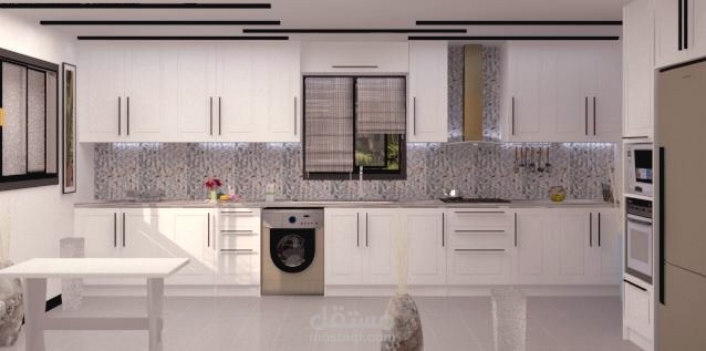 تصميم مطبخ بسيط اقتصادي .