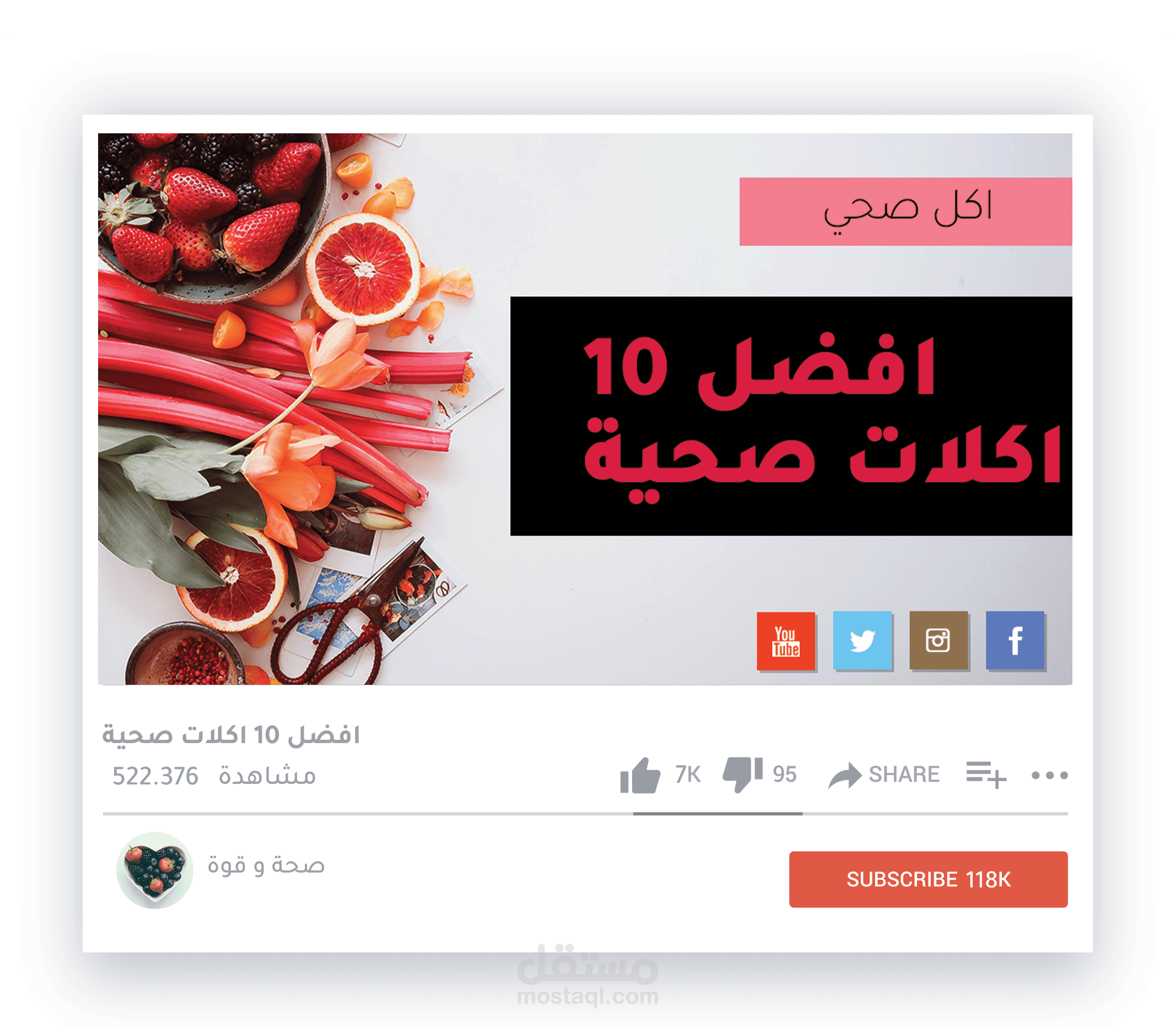 تصميم صور مصغرة لفديوهات يوتوب