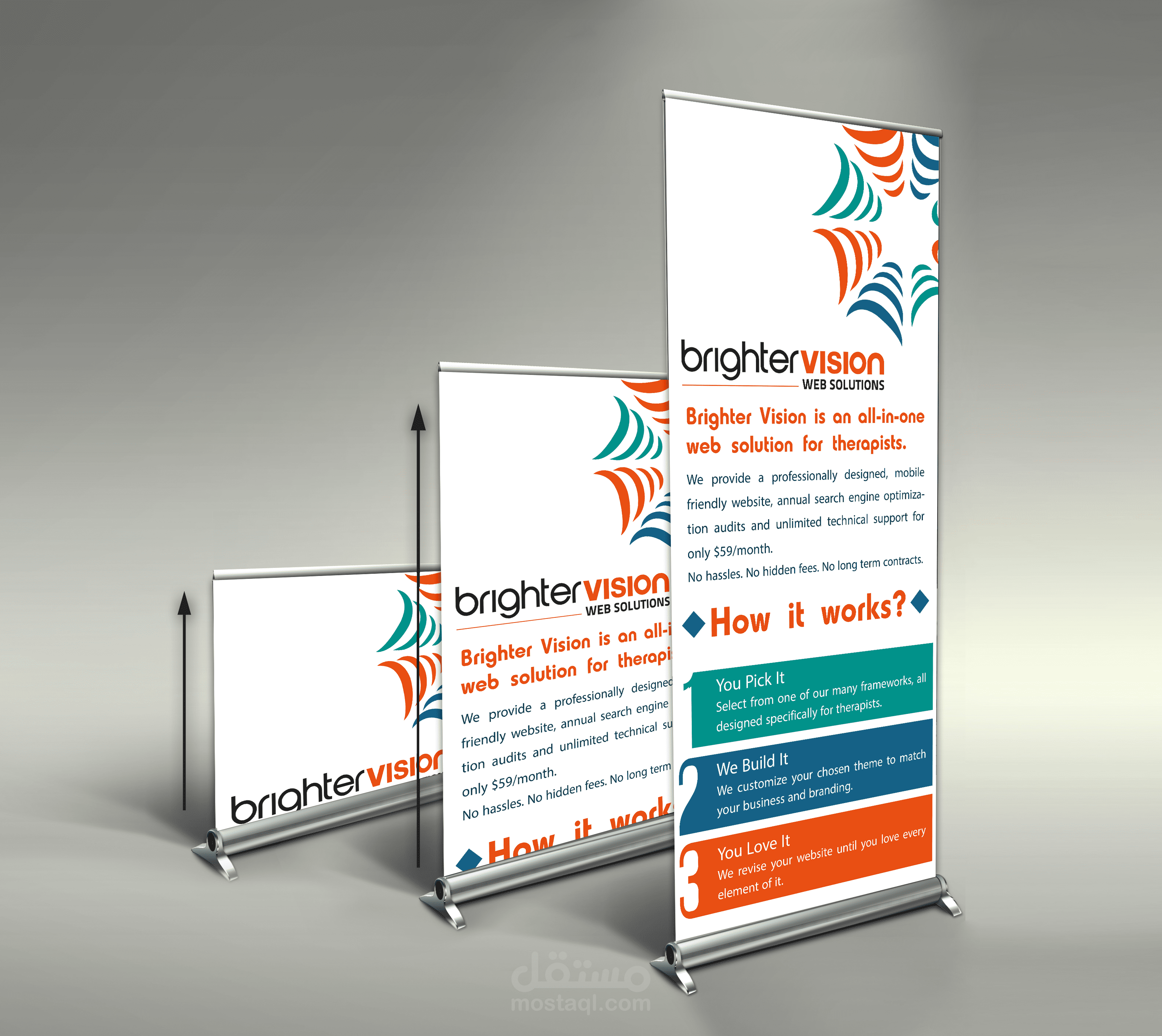 Roll up banner design