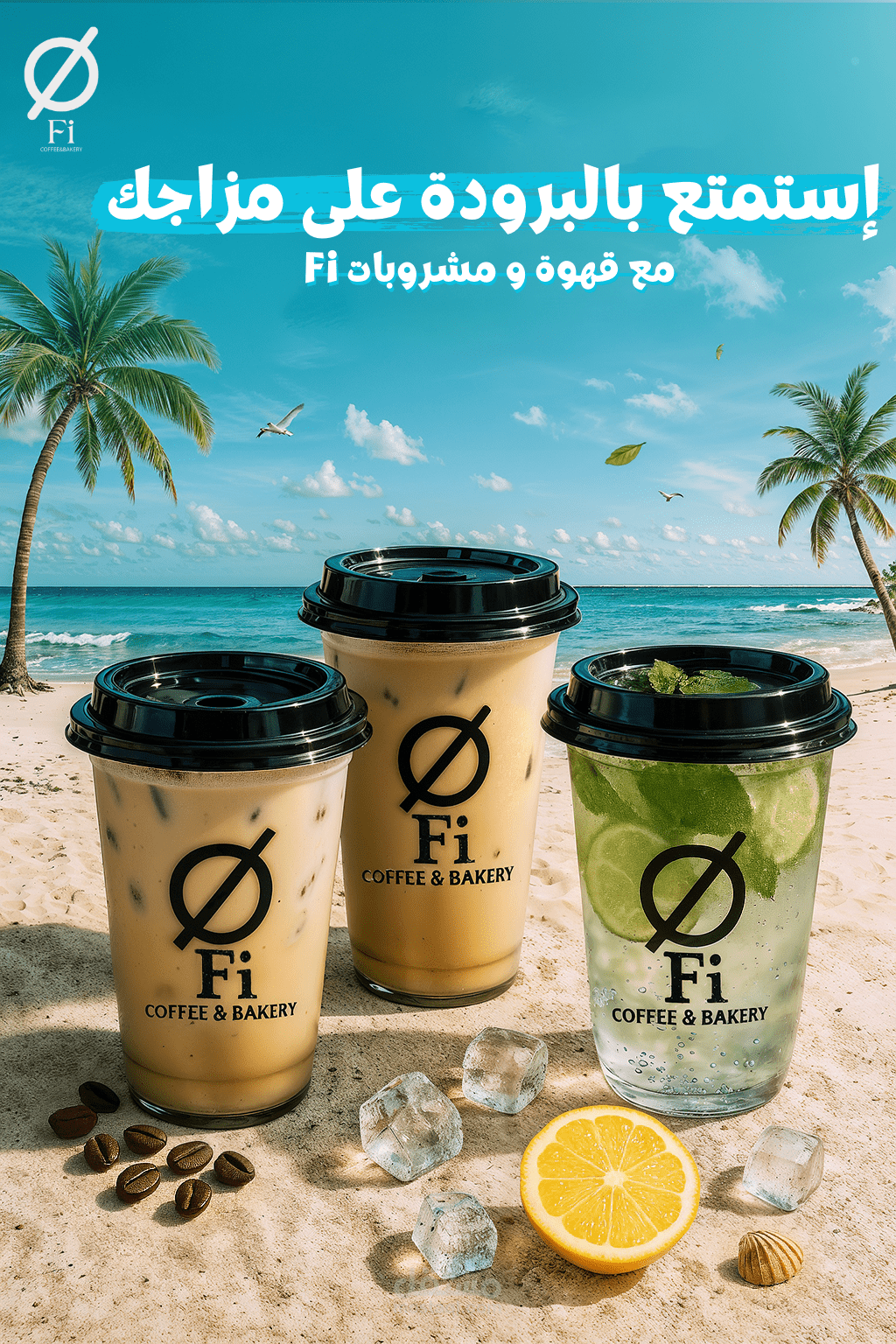 Fi Cafe — Vibrant Social Media Creative for Café Branding