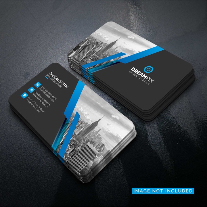 Mockup Business Card With Photo City