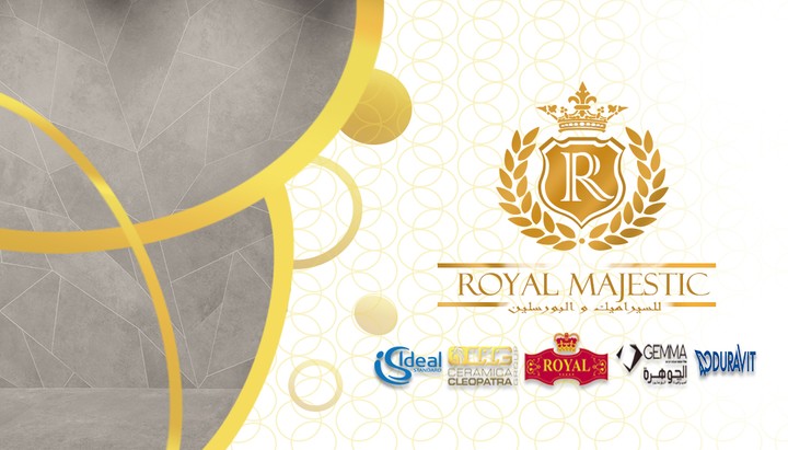 تصميم كرت شخصى(business card) لشركة سيراميك royal majestic