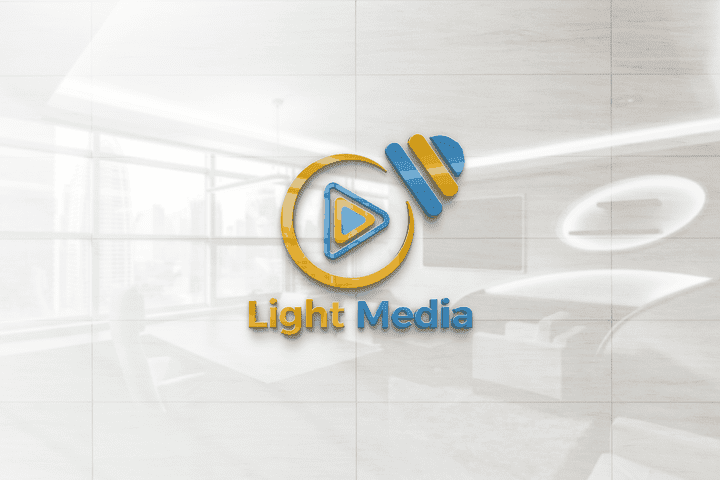 تصميم شعار احترافي ( Light Media )