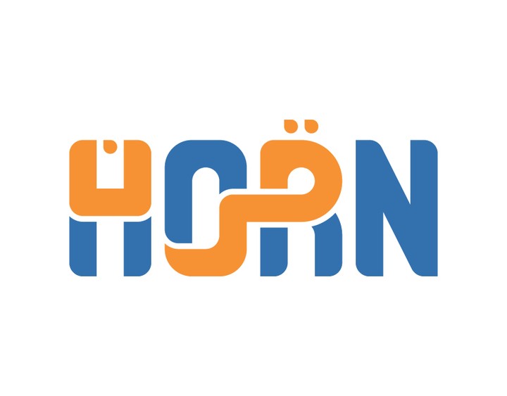 شعار قرن HORN - دمج لغتين