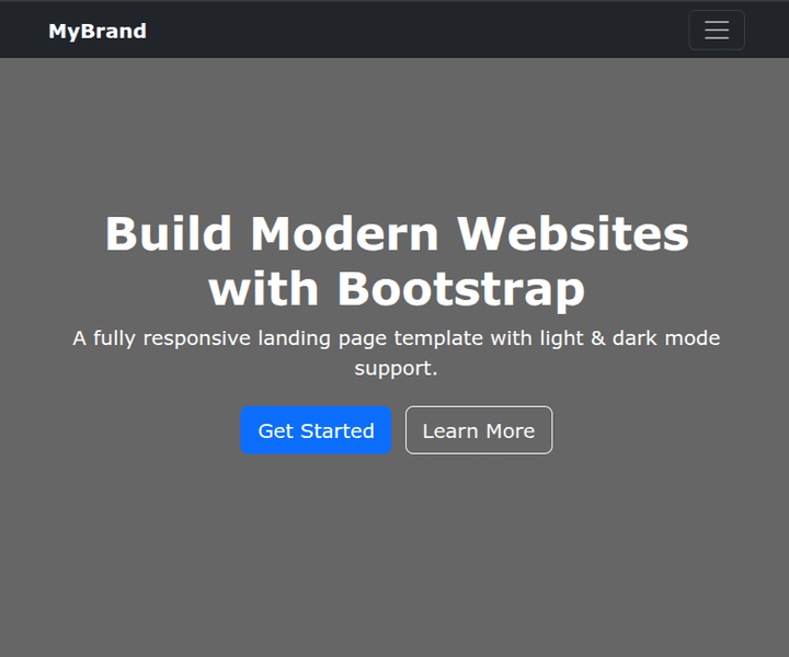 Responsive Landing Page