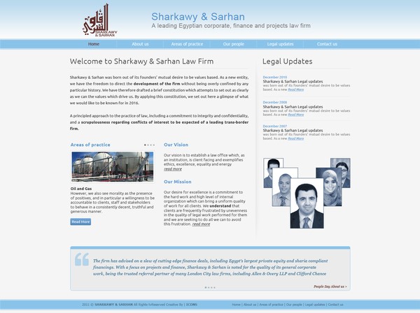 Sharkawy & Sarhan Website